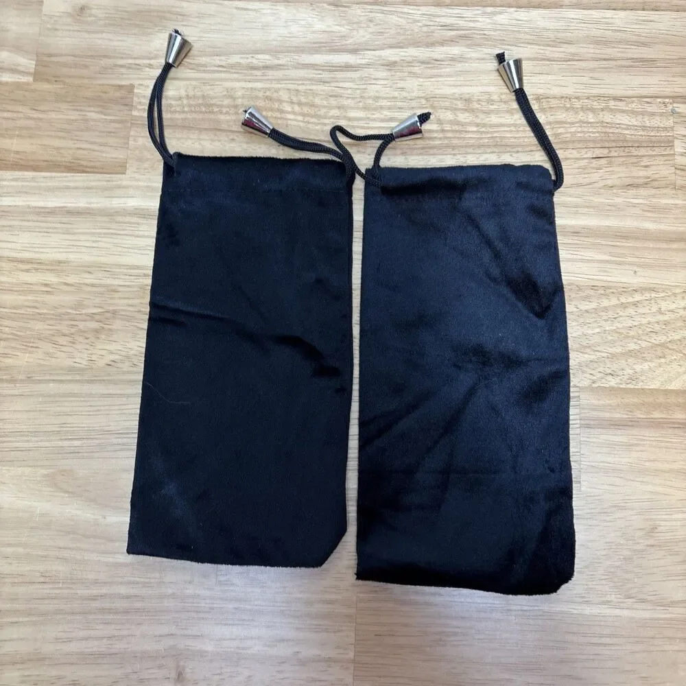Two Burga iPhone Black Case Holders Cinch Sack Travel Storage Bag Organizer